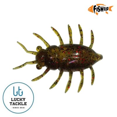 Silikoniniai masalai FishUp Maybug 1.3" 5 vnt.pak.  #045 - Green Pumpkin/Red & Black