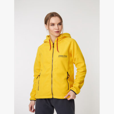 Moteriškas flisinis kostiumas Velona yellow/grey M
