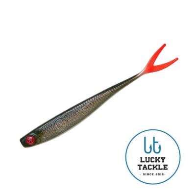 Silikoniniai masalai Narval Skinny Slug 20cm #046-Black Silver 2 vnt.pak.