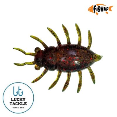 Silikoniniai masalai FishUp Maybug 1.3" 5 vnt.pak. #019 - Motor Oil/Red