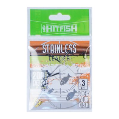Pavadėliai HITFISH Stainless leader 1x7 250mm d0.27 8,8kg (4 vnt./pak.),STSLR7-250/27