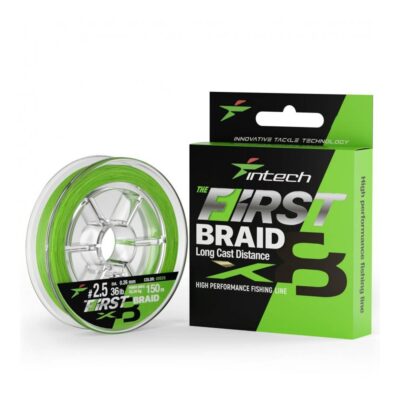Pintas valas Intech First Braid X8 Green 150m  #0.8 (14lb/6,36kg)