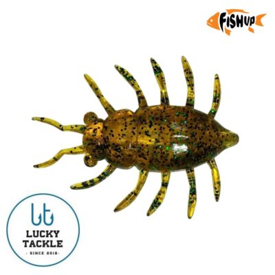 Silikoniniai masalai FishUp Maybug 1.3" 5 vnt.pak. #036 - Caramel/Green & Black