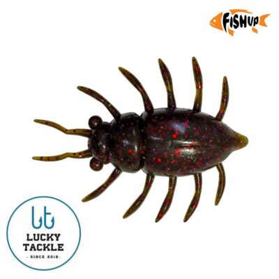 Silikoniniai masalai FishUp Maybug 1.3" 5 vnt.pak.  #050 - Green Pumpkin Brown/Red & Purple