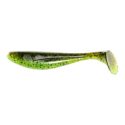 Silikoniniai masalai Fishup Wizzle Shad 2" (10 vnt.),  #204 - Green Pumpkin/Chartreuse