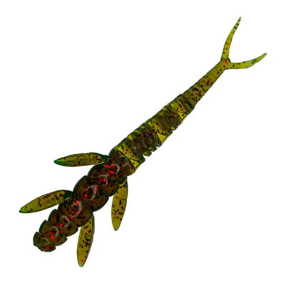 Silikoninis masalas FishUp Flit 1.5" (10 vnt.), #019- Motor Oil/Red