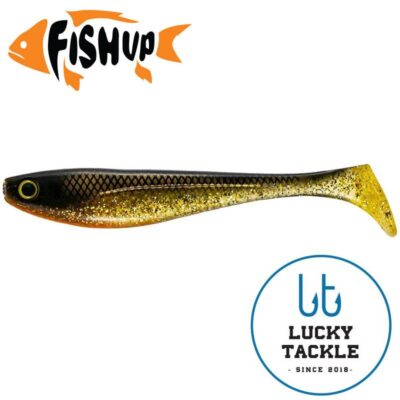 Silikoninis masalas FishUp Wizzle Shad 8" (1 vnt.) #358 - Golden Shiner