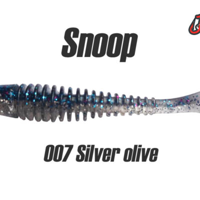 Silikoninis masalas Jig It Snoop 3.3 col. 007 Silver Olive (garlic)