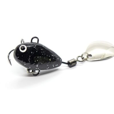 Bait tail spinner "Hurricane" 28g Black glitter