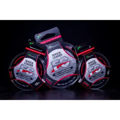 Fluorokarboninis Intech FC Shock Pavadėlis 50m 0.141mm (1.3kg / 2.9lb)