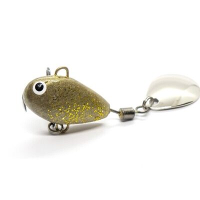 Bait tail spinner "Hurricane" 28g Gold glitter