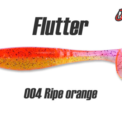 Silikoninis masalas Jig It Flutter 3.8 col. 004 Ripe Orange (Garlic)