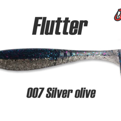 Silikoninis masalas Jig It Flutter 3.2 col. 007 Silver Olive