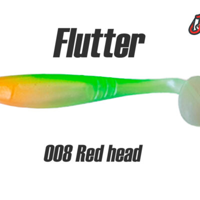 Silikoninis masalas Jig It Flutter 3.2 col. 008 Red Head