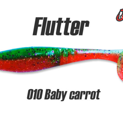 Silikoninis masalas Jig It Flutter 3.2 col. 010 Baby carrot (Garlic)