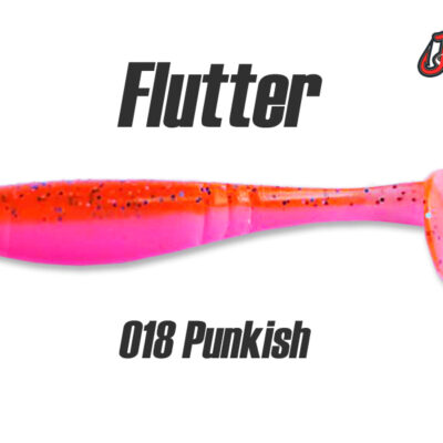 Silikoninis masalas Jig It Flutter 4.4 col. 018 Punkfish (Garlic)