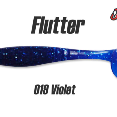 Silikoninis masalas Jig It Flutter 3.8 col. 019 Violet (Garlic)