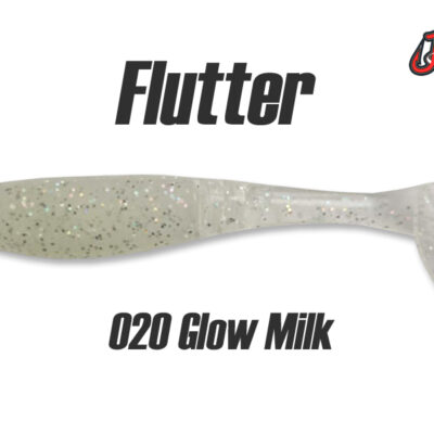 Silikoninis masalas Jig It Flutter 4.4 col. 020 Glow Milk (Garlic)