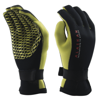 Pirštinės Neopreninės M (ADGBYM) black/yellow