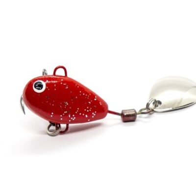 Bait tail spinner "Hurricane" 28g Red glitter