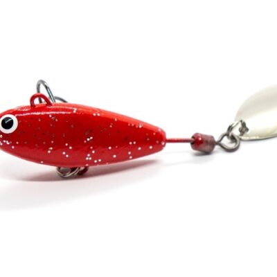 Bait tail spinner "Hurricane" 32g Red glitter