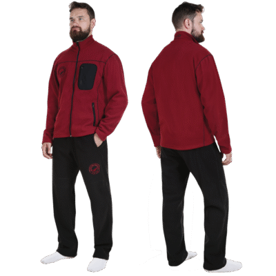 Flisinis kostiumas RoyalFish (claret/black) XXL