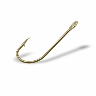 Kabliukai Gurza E-PLAIN SHANK #2/0 Bz - 10 vnt.