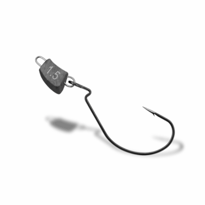 Ofsetinis kabliukas su svareliu Gurza WORM 310 LE #1  BN + Sliding JH 2.5g - 5 vnt.