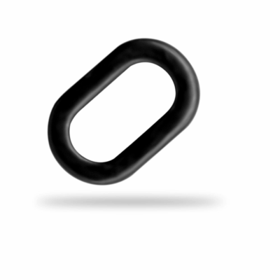 Žiedeliai Gurza OVAL RIG RING No1 (4.5 mm) - 20 vnt.