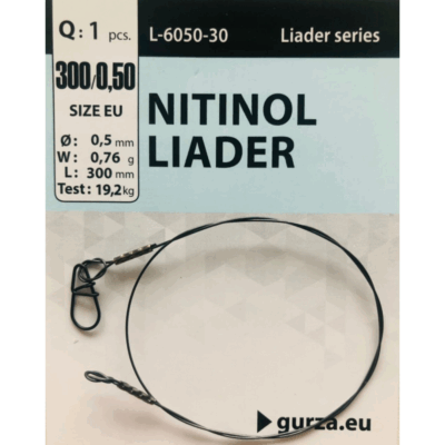Viela Gurza NITINOL LEADER 300mm / 0,50Ø 1 vnt.