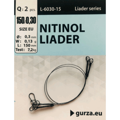 Viela Gurza NITINOL LEADER 150mm / 0,30Ø 2 vnt.