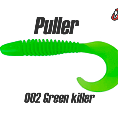 Silikoninis masalas Jig It Puller 4.3 col. 002 Green killer