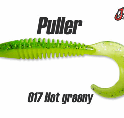 Silikoninis masalas Jig It Puller 4.3 col. 017 Hot Greeny