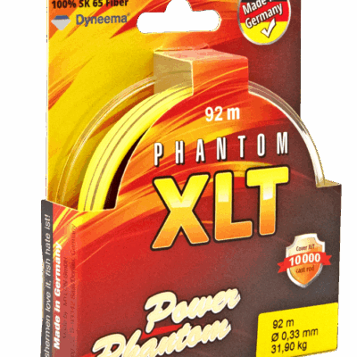 Pintas valas Power Phantom 4x, XLT, 92m, yellow, 0,14mm, 11,1kg