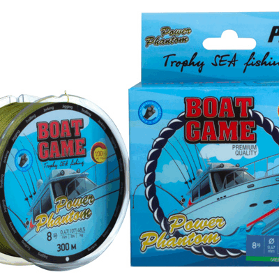 Pintas valas Power Phantom Boat, 300m, green  #10 0,52mm, 54,8kg