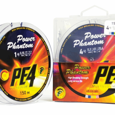Pintas valas Power Phantom PE4, 150m, 5 colors #1, 0,16mm, 7,7kg