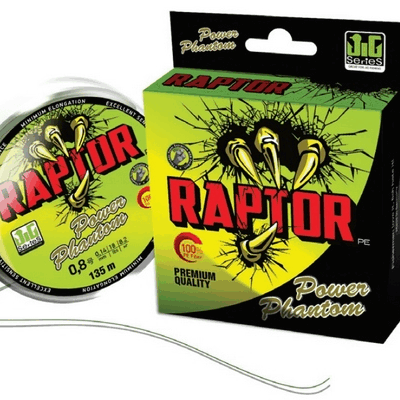 Pintas valas Power Phantom Raptor PE, 135m, FLUO-GREEN #0,4, 0,10mm, 7,3kg