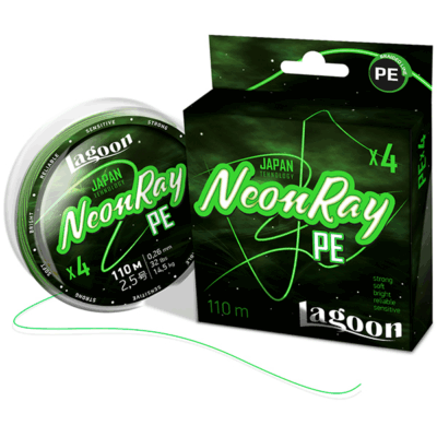 Pintas valas Lagoon NeonRay 110m,  #1.5 fluo-green 0,205mm 10,4kg