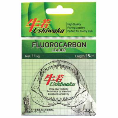 Pavadėlis Ushiwaka Fluorokarboninis UF1511, 11kg/15cm, 2pcs