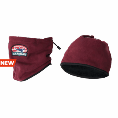 Flisinis šalikas - kepurė Alaskan red