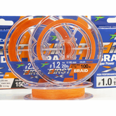 Pintas valas Intech First Braid X4 Orange 150m  #1.0 (15lb/6,81kg)
