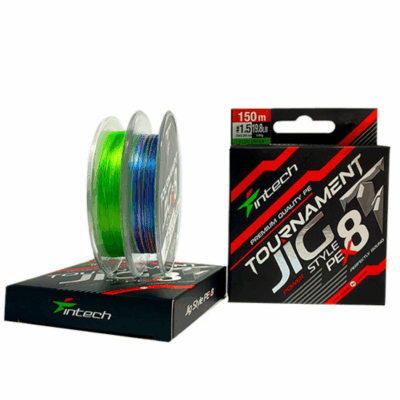 Pintas valas Intech Tournament JIG Style PE x8 150m Multicolor #0.6 (0,128mm/9,2lb/4,2kg)