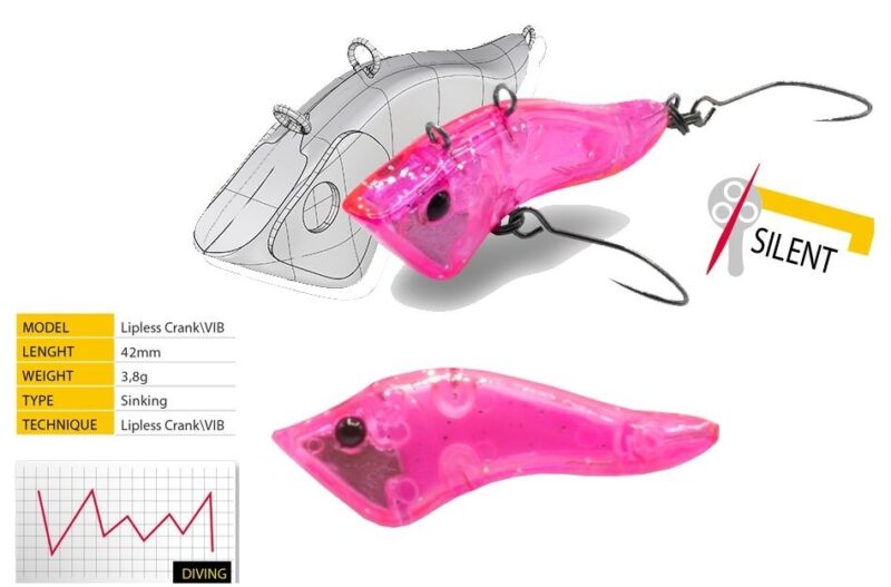 Vobler herakles hybrid s culoare ghost chic 4.2cm 3.8g