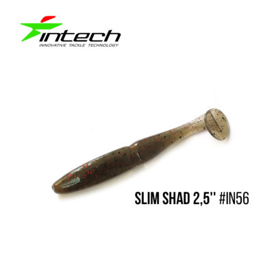 Silikoninis masalas Intech Slim Shad 4"  5 pcs  #IN56