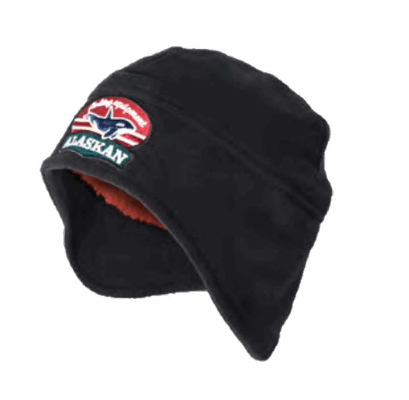 Shapka alaskan flisovaya s mehom chernaya 900 auto png