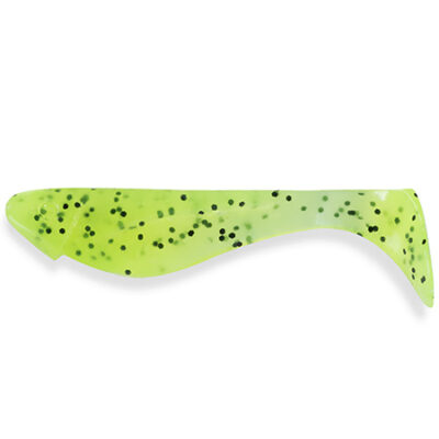 Silikoninis masalas FishUp Wizzy 1.5" (10pcs.), #055 - Chartreuse/Black