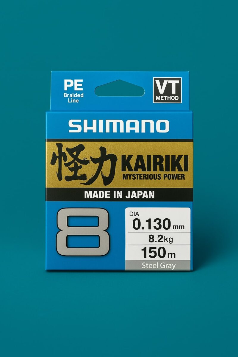 Pintas valas Shimano Kairiki x8 150m Steel Grey (1) Pintas valas Shimano Kairiki x8 150m Steel Grey (1)