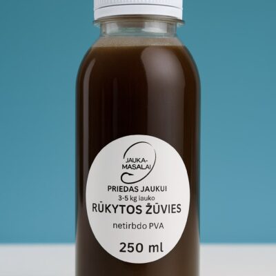 Rūkytos žuvies priedas jaukui – stiprus atraktantas žūklei (250 ml)