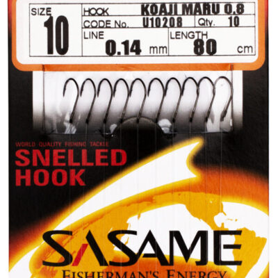 SASAME kabliukai su valu Snelled Hooks  KOAJI MARU U10208 NS 10-0.14, 1vnt, U1020810