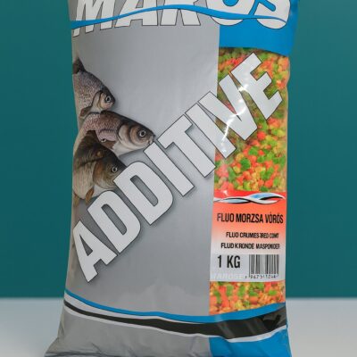 Maros Additive Fluo Morzsa Vörös 1kg fluorescenciniai raudoni kukurūzų trupiniai